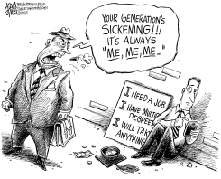 MILLENNIALS GRADUATE by Adam Zyglis