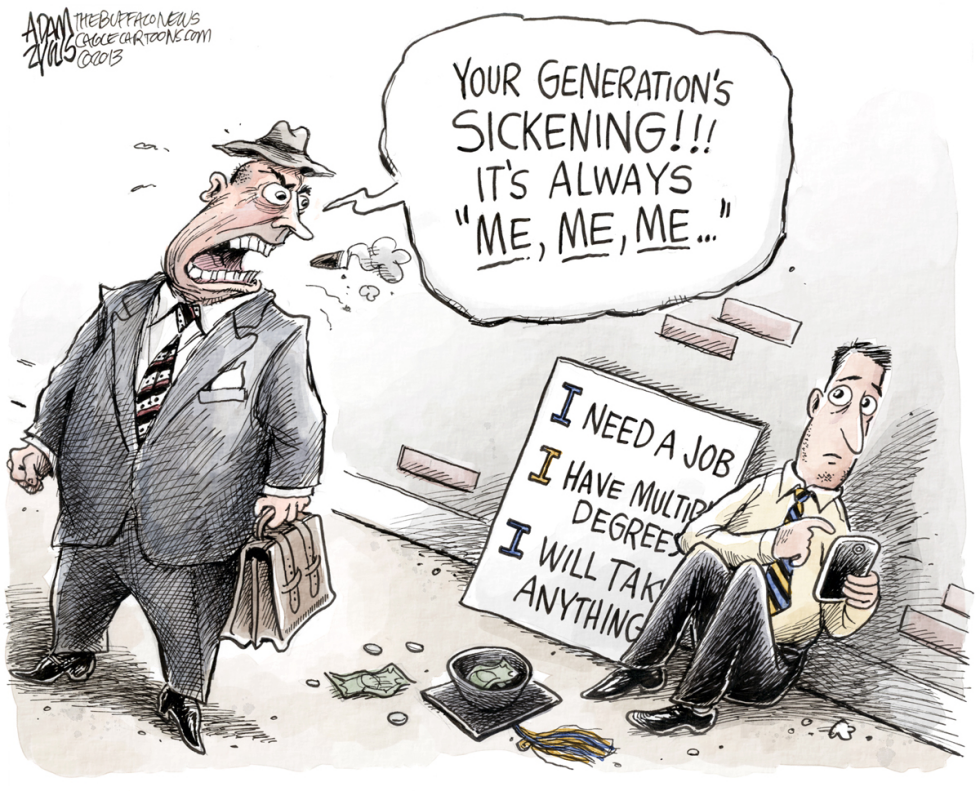  MILLENNIALS GRADUATE by Adam Zyglis