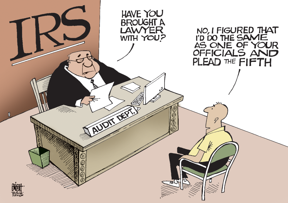IRS TAKES THE FIFTH, COLOR