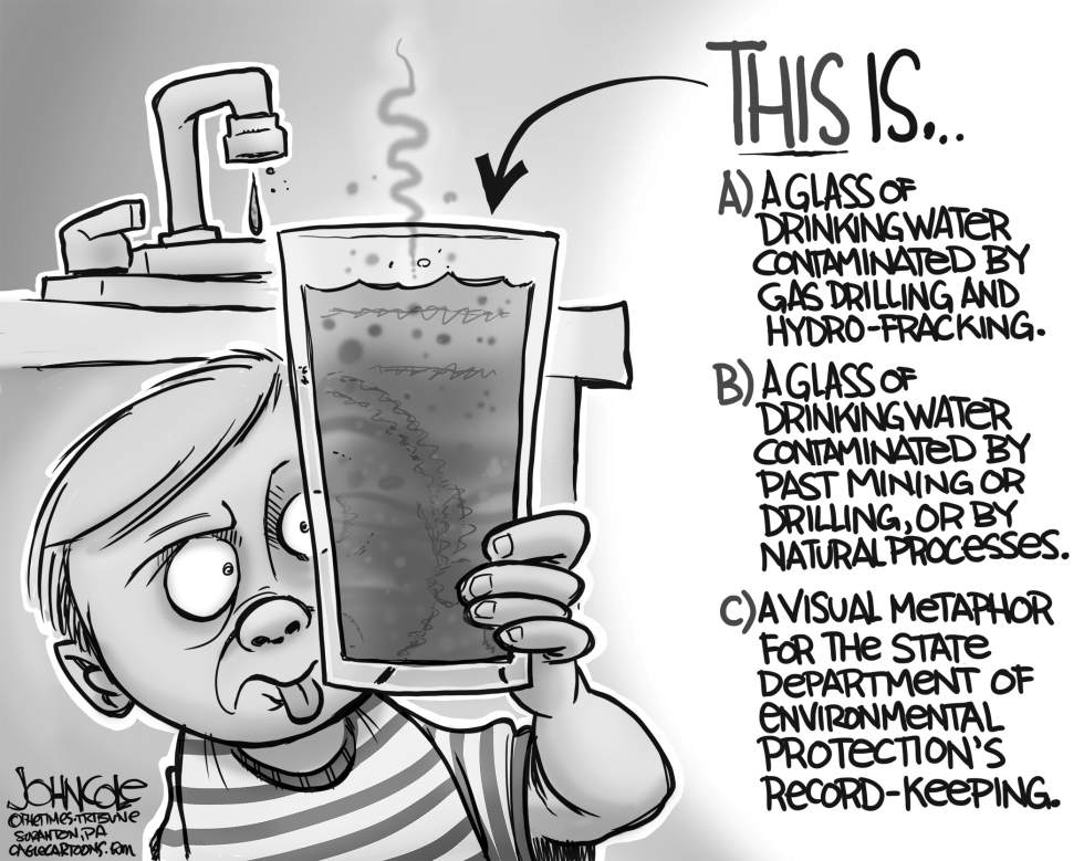 LOCAL PA -- DEP water-fracking records BW
