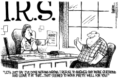 IRS PLEADS THE FIFTH by Rick McKee