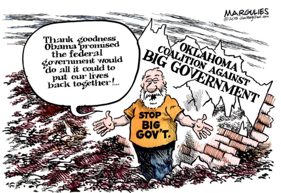 Oklahoma tornado and federal aid color