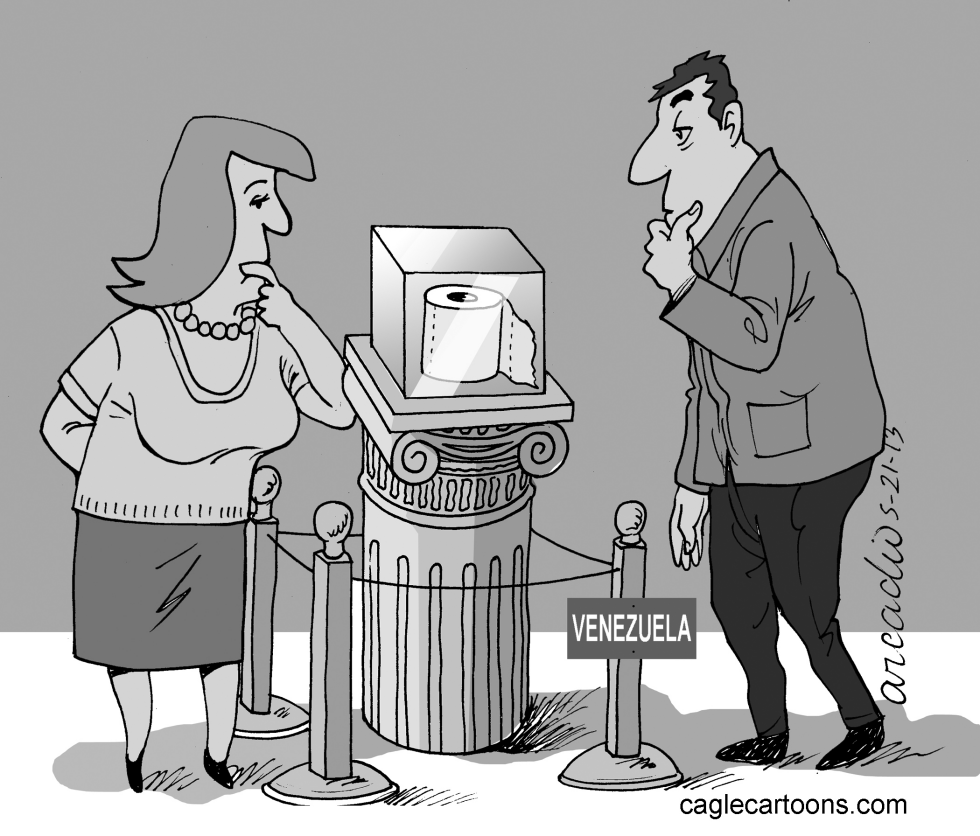 Papel escaso en Venezuela bn