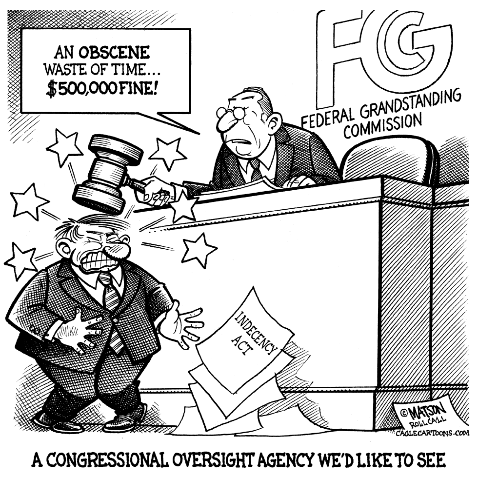  NEW FEDERAL GRANDSTANDING COMMISSION FINES CONGRESS by RJ Matson