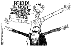 TRANSPARENT OBAMA by Rick McKee