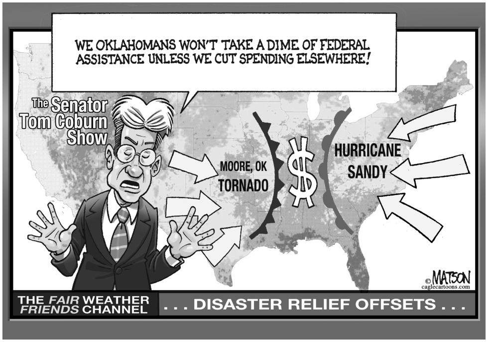 Senator Coburn Wants Offsets for Federal Disaster Relief