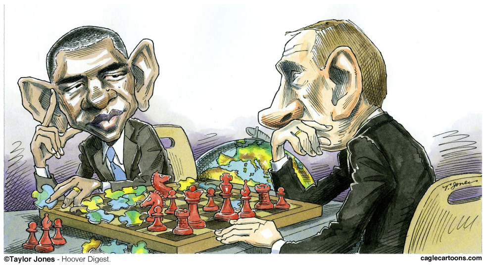 Obama and Putin - The Great Game - COLOR
