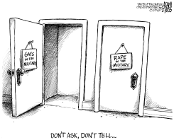 ABUSE IN THE MILITARY by Adam Zyglis