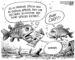 FRESH WATER INVASIVE SPECIES by Adam Zyglis
