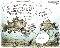 FRESH WATER INVASIVE SPECIES  by Adam Zyglis