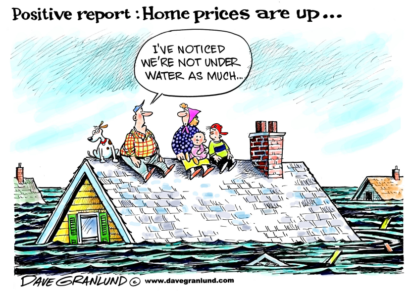 Home Prices Rise but Many Owners Remain Underwater
