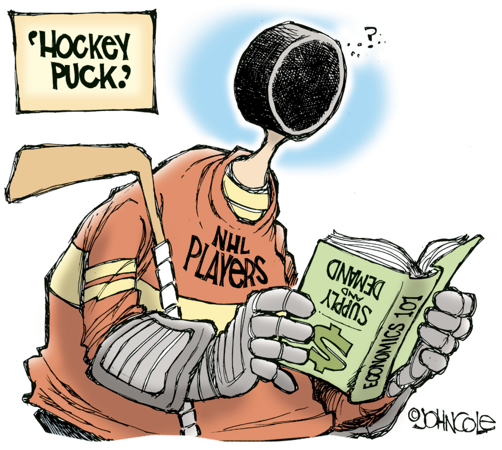  HEY HOCKEY PUCK by John Cole