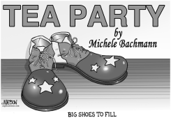 MICHELE BACHMANN LEAVES BIG SHOES TO FILL by R.J. Matson