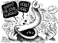 REPUBLICAN SCANDAL COOKIE MONSTER by Daryl Cagle