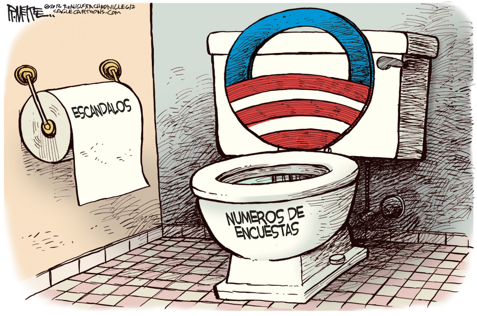  SANITARIO DE OBAMA  by Rick McKee