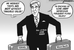 KERRY IN MIDEAST BW by Steve Greenberg