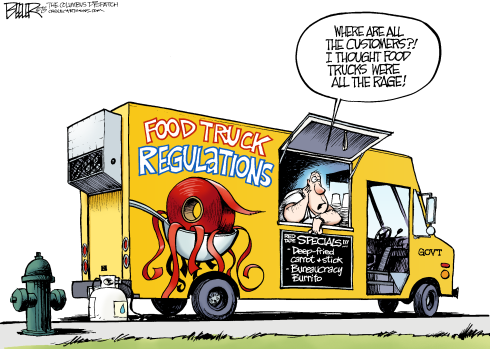  LOCAL OH FOOD TRUCKS by Nate Beeler