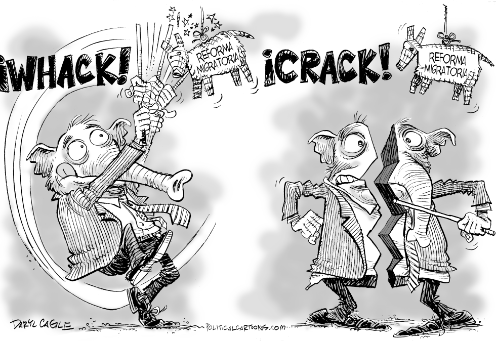  CRACK PARA LA REFORMA MIGRATORIA REPUBLICANA by Daryl Cagle