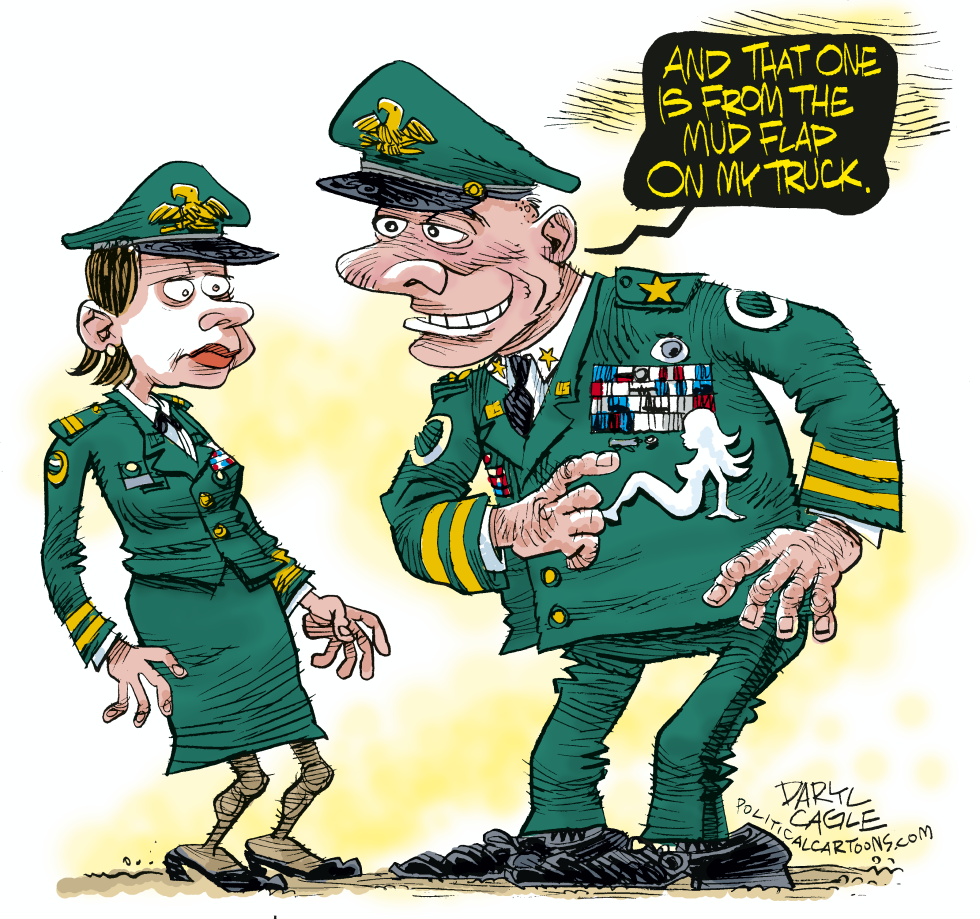  MILITARY SEXUAL HARRASMENT by Daryl Cagle