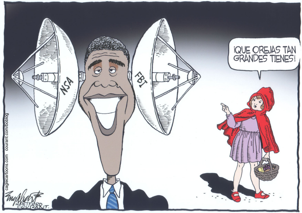  ESPIONAJE DEL FBI Y LA NSA by Bob Englehart