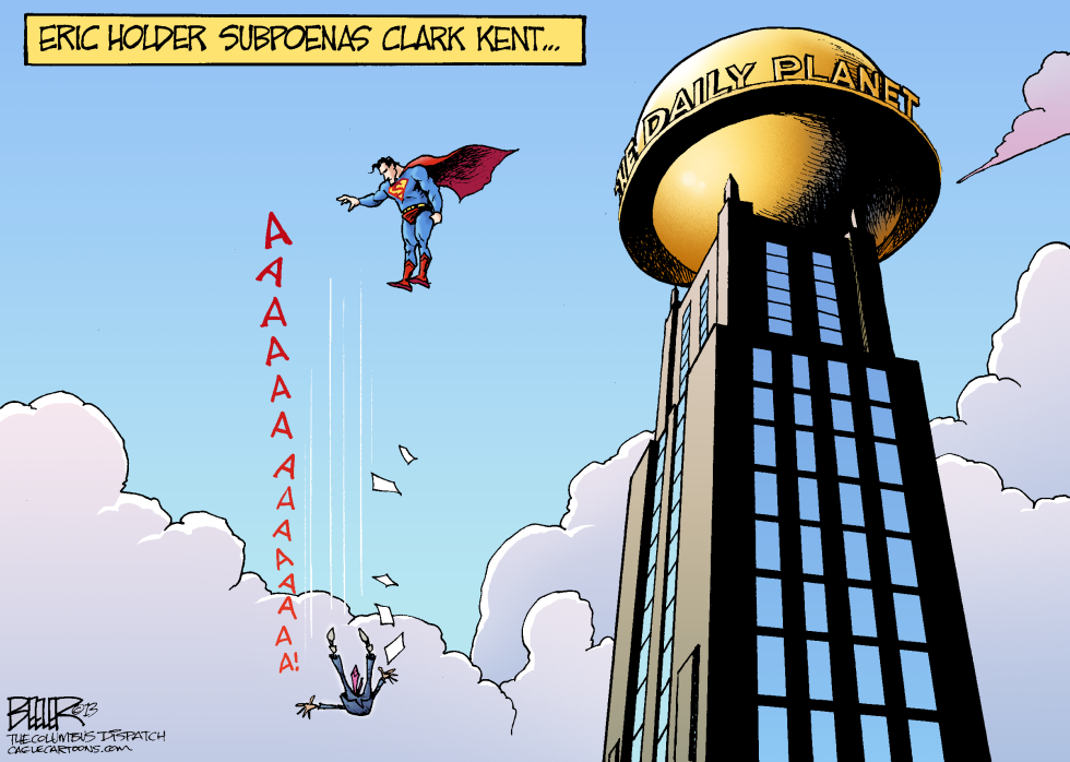  SUPERMAN SUBPOENA by Nate Beeler