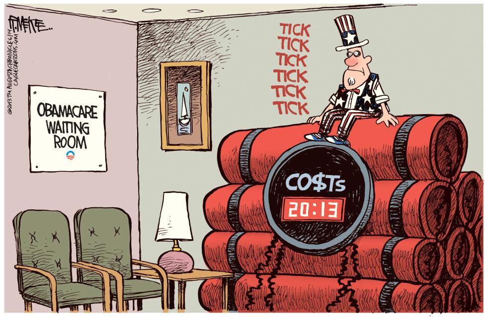  OBAMACARE WAITING ROOM by Rick McKee