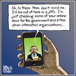 ONLINE SPYING by Terry Mosher
