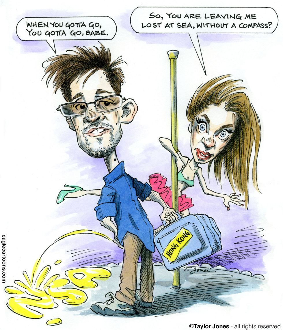  EDWARD SNOWDEN AND LINDSAY MILLS  by Taylor Jones