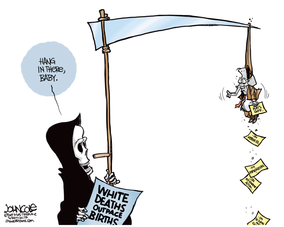 White death rate and GOP COLOR