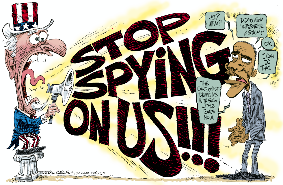 Obama NSA Little Ears and Intervention in Syria COLOR