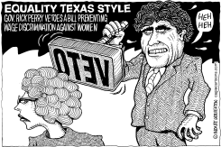 ROCK PERRY VETOES WOMEN by Monte Wolverton