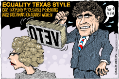 RICK PERRY VETOES WOMEN by Monte Wolverton