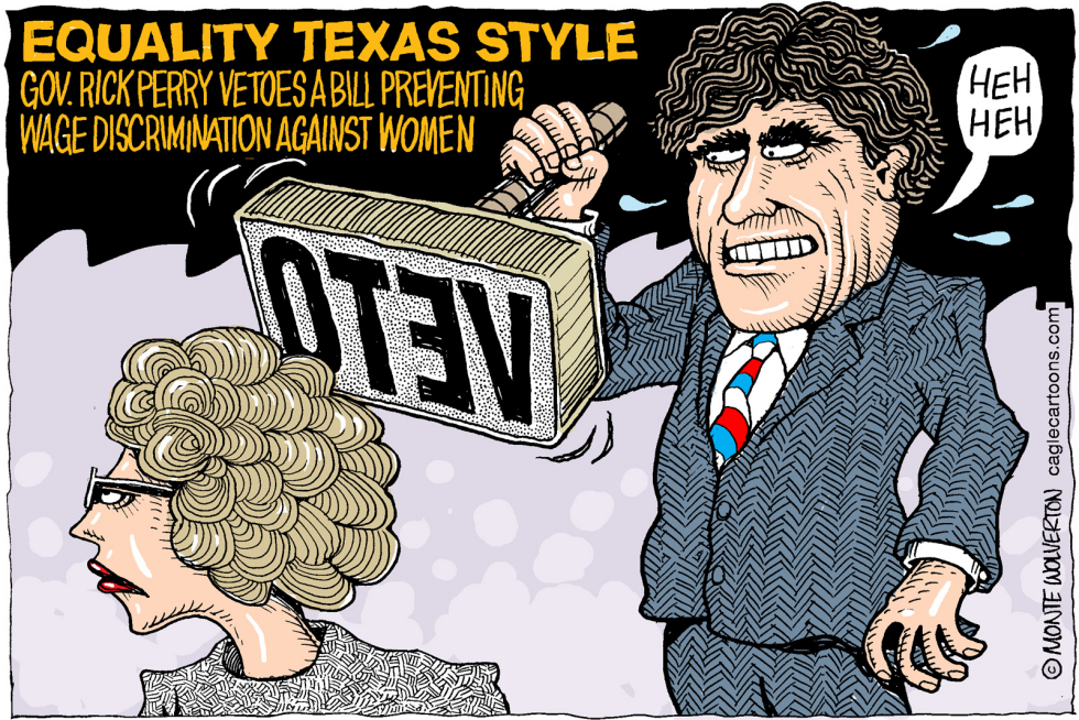  RICK PERRY VETOES WOMEN by Wolverton