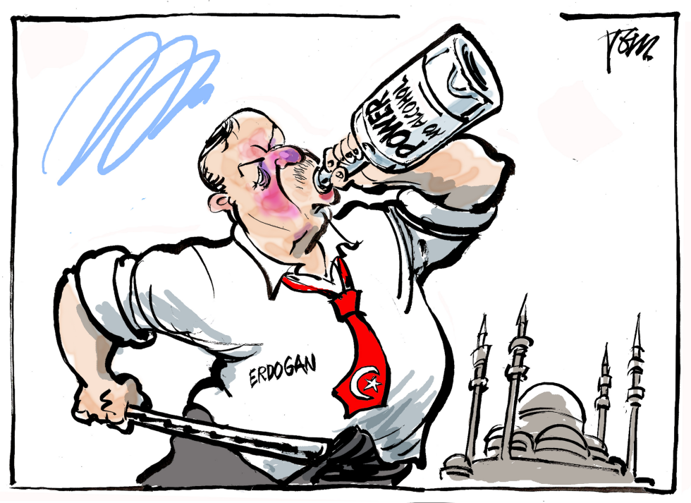 Erdogan drunk