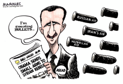 OBAMA AIDS SYRIAN REBELS  by Jimmy Margulies