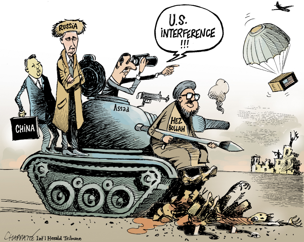  US TO HELP SYRIA OPPOSITION by Patrick Chappatte