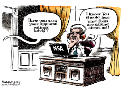 OBAMA POLLS AND NSA SNOOPING by Jimmy Margulies