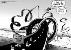 IMMIGRATION ROAD by Nate Beeler