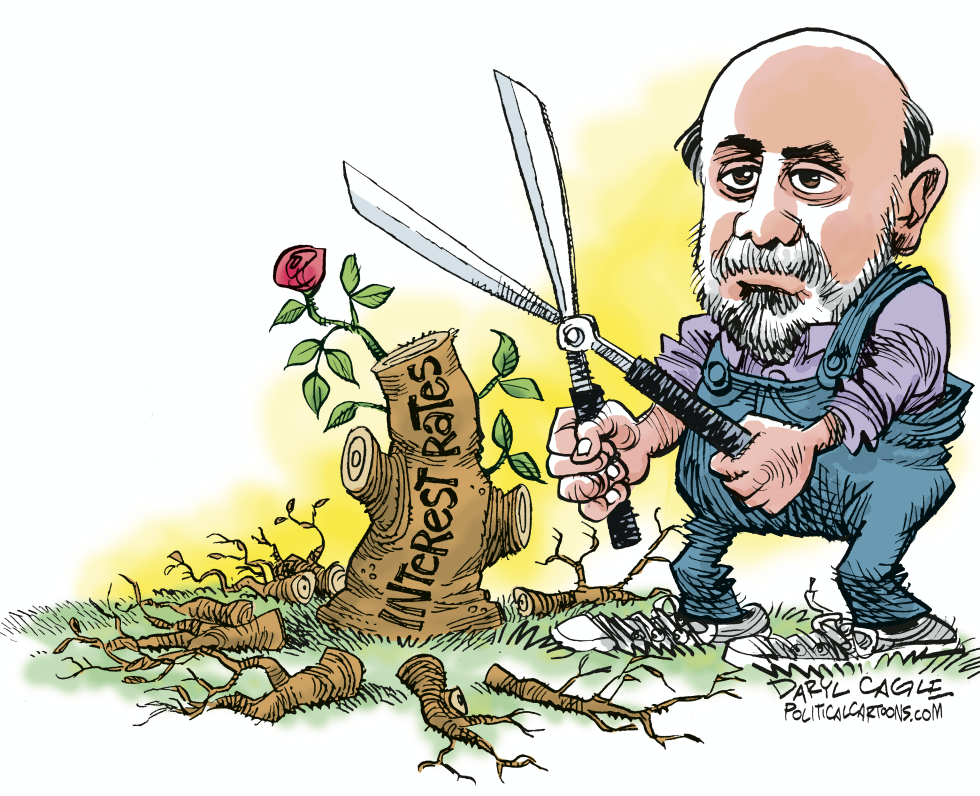Bernanke Trims and Sprouts COLOR