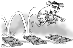 EDWARD SNOWDEN TRAVELS  by Daryl Cagle