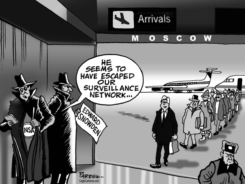 Snowden escapes