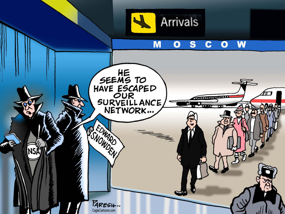  SNOWDEN ESCAPES by Paresh Nath