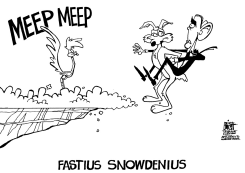 CHASING SNOWDEN, B/W by Randy Bish