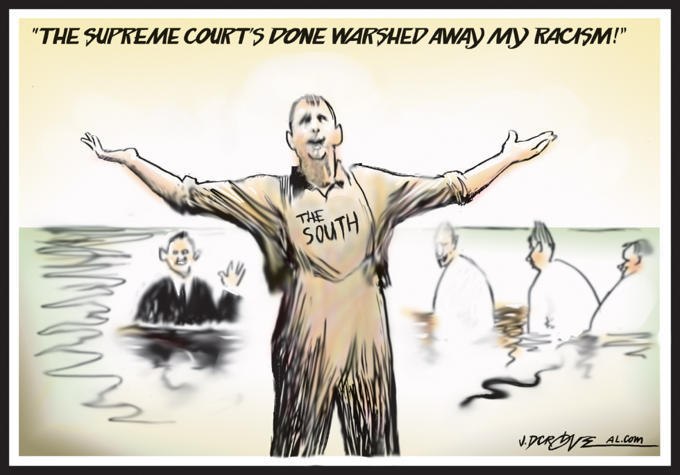 Supreme Court Voting Rights Act ruling draws Southern racism critique