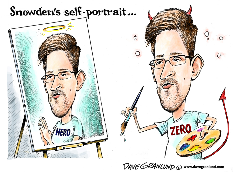  SNOWDEN SELF-PORTRAIT by Dave Granlund