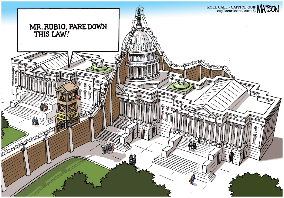 Border Fence Separates Senate Immigration Bill from House-COLOR