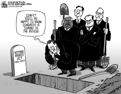 SCOTUS VOTING RIGHTS GRAVE by Jeff Parker