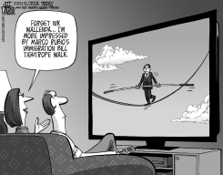 RUBIO IMMIGRATION BILL TIGHTROPE WALK by Jeff Parker