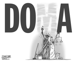 DOMA IS DOA  BW by John Cole