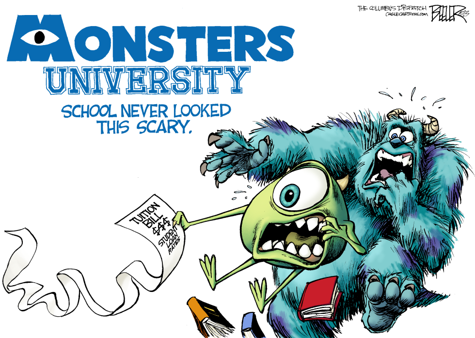  MONSTERS UNIVERSITY by Nate Beeler